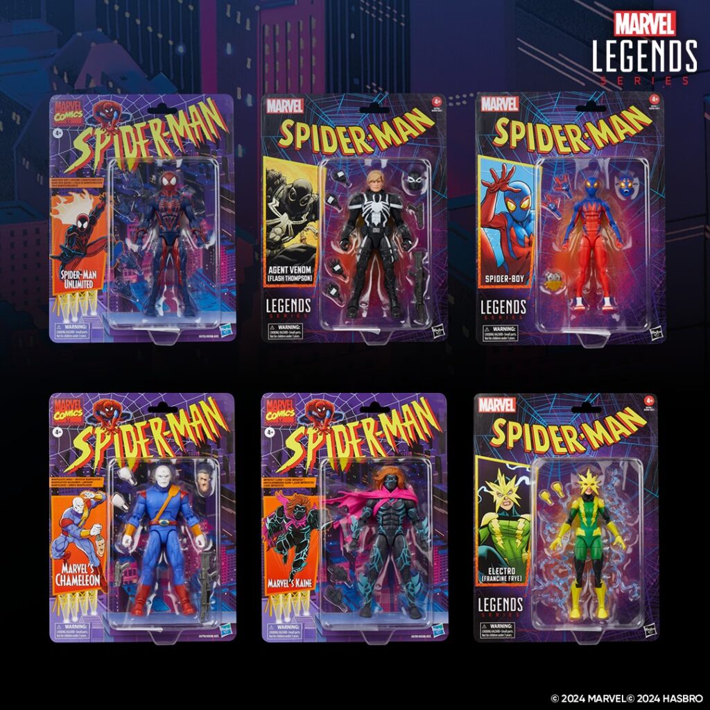 Hasbro Marvel Legends 2025 Q1 Retro Card Spider-Man Wave