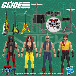 SDCC 2025 Hasbro G.I. Joe Classified Series 6" Dreadnoks Cold Slither Band of Vipers box set: Zartan, Ripper, Buzzer, & Torch