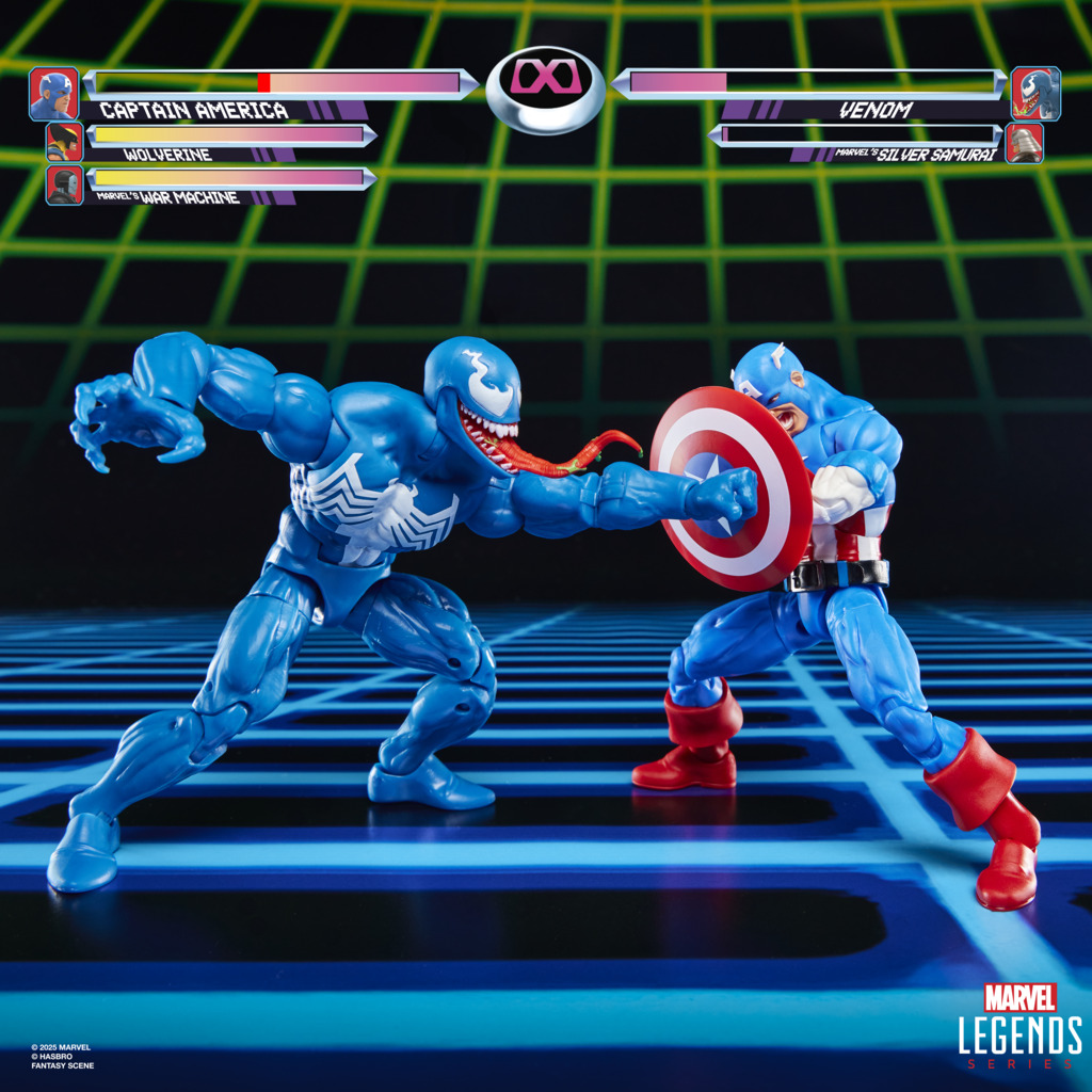 Hasbro Marvel Legends GamerVerse Captain America & Venom 2-pack.