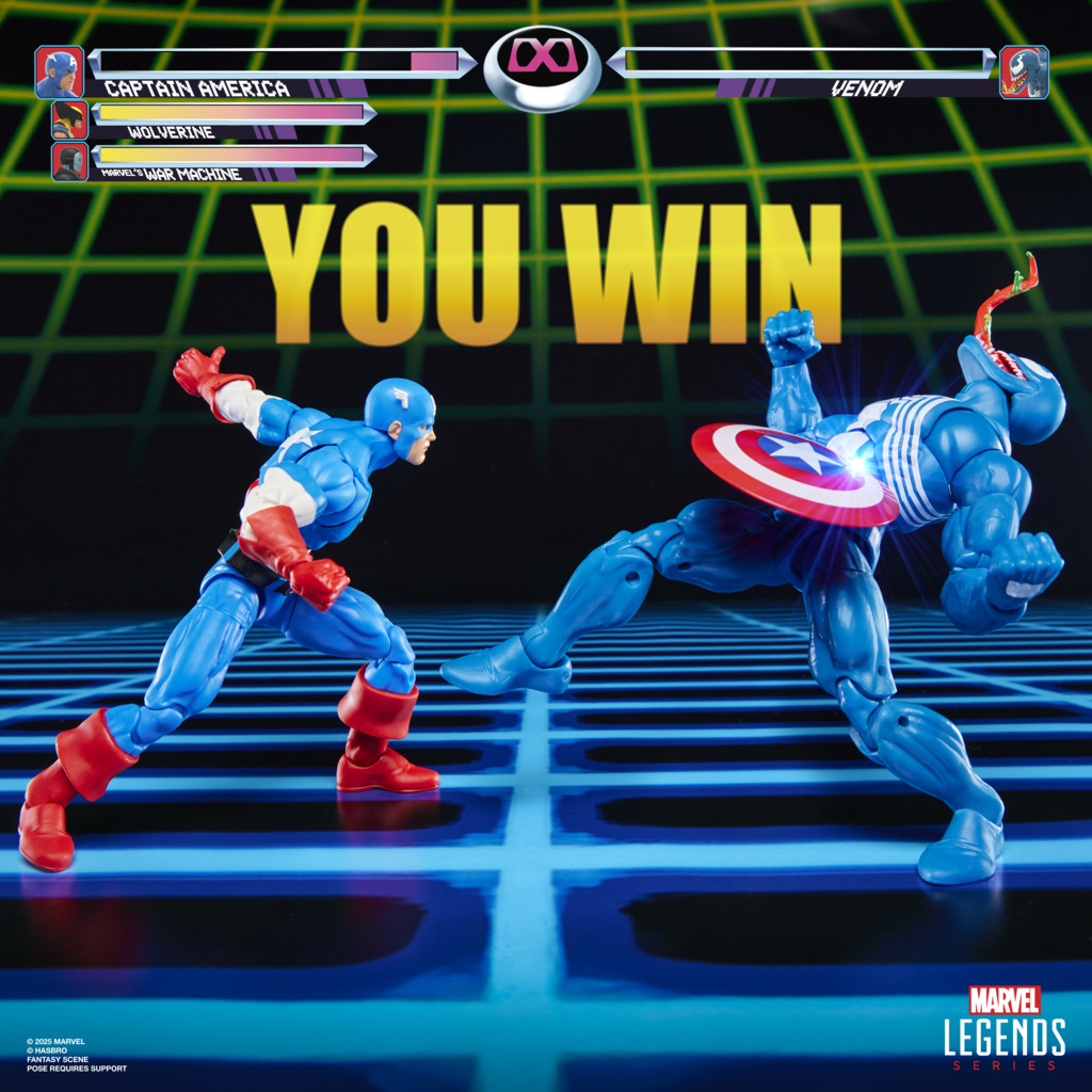 Hasbro Marvel Legends GamerVerse Captain America & Venom 2-pack.