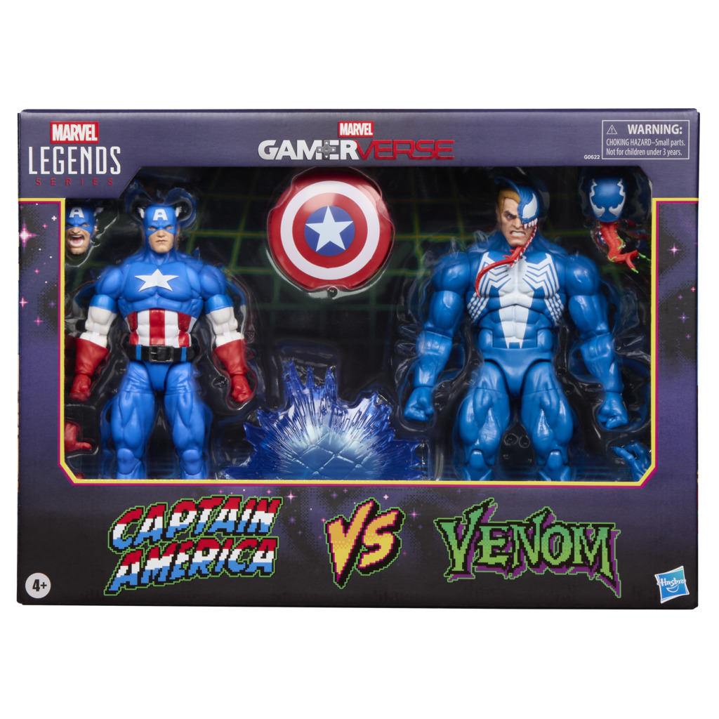 Hasbro Marvel Legends GamerVerse Captain America & Venom 2-pack.