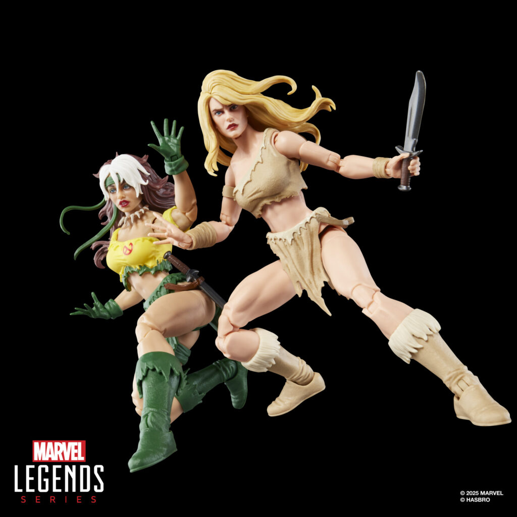 Hasbro Marvel Legends San Diego Comic Con 2025 Exclusive Savage Land 3-pack: Shanna, Rogue, and Sauron.