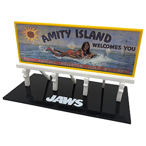 SDCC 2025 Factory Entertainment Jaws Amity Island Billboard Scaled Prop Replica