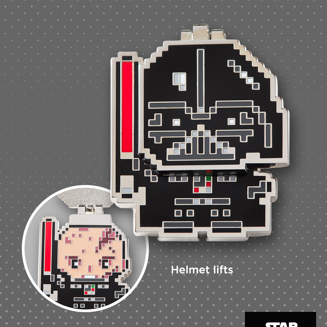 SDCC 2025 Hallmark Star Wars Darth Vader PXL8 Enamel Pin