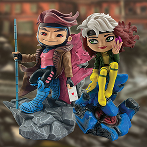 SDCC 2025 Iron Studios MiniCo X-Men Gambit and Rogue (Valentine´s Set)
