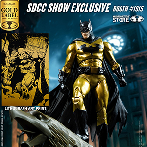 SDCC 2025 McFarlane Toys DC Multiverse Gold Label Hush Batman (Gold)