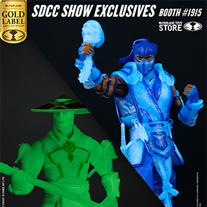 SDCC 2025 McFarlane Toys Mortal Kombat 11 Gold Label Raiden & Sub-Zero (Glow in the Dark)