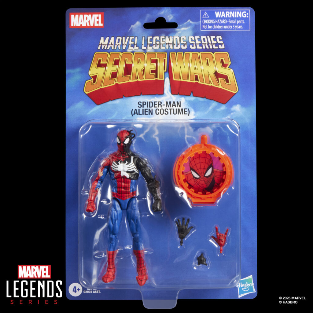 Hasbro Marvel Legends Secret Wars Wave 2 Spider-Man (Alien Costume)