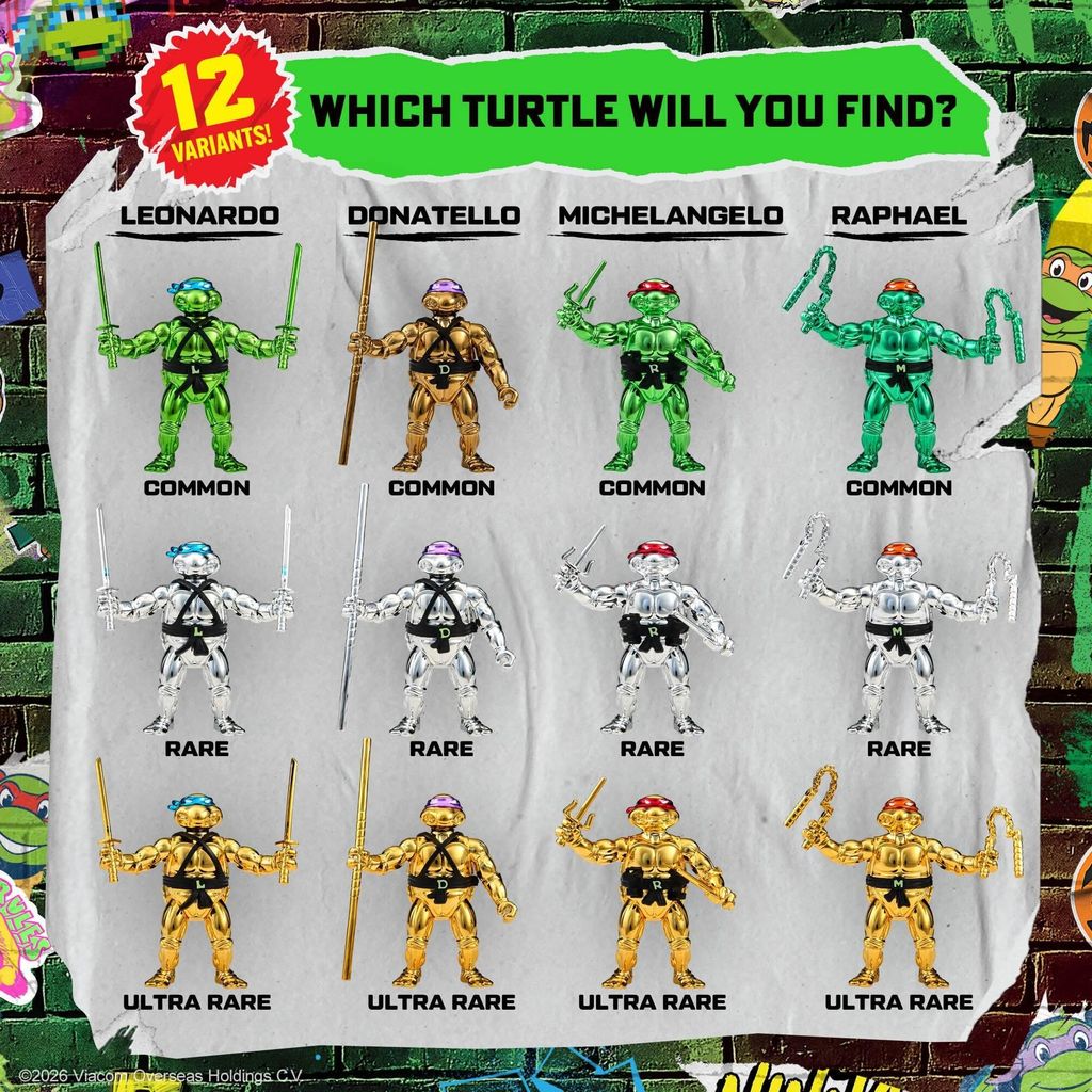 SDCC 2026 Playmates Teenage Mutant Ninja Turtles
Platinum Shell Collection