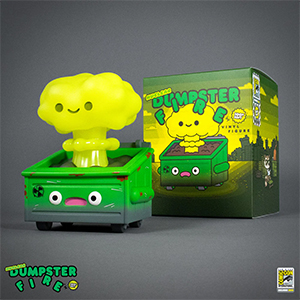 SDCC 2026 100Soft Nuclear Dumpster Fire (GID Green)