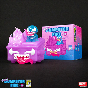 SDCC 2026 Exclusive 100Soft Venom Dumpster Fire (GID Edition)